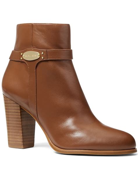 michael michael kors finley ankle booties|Finley Leather Ankle Boot .